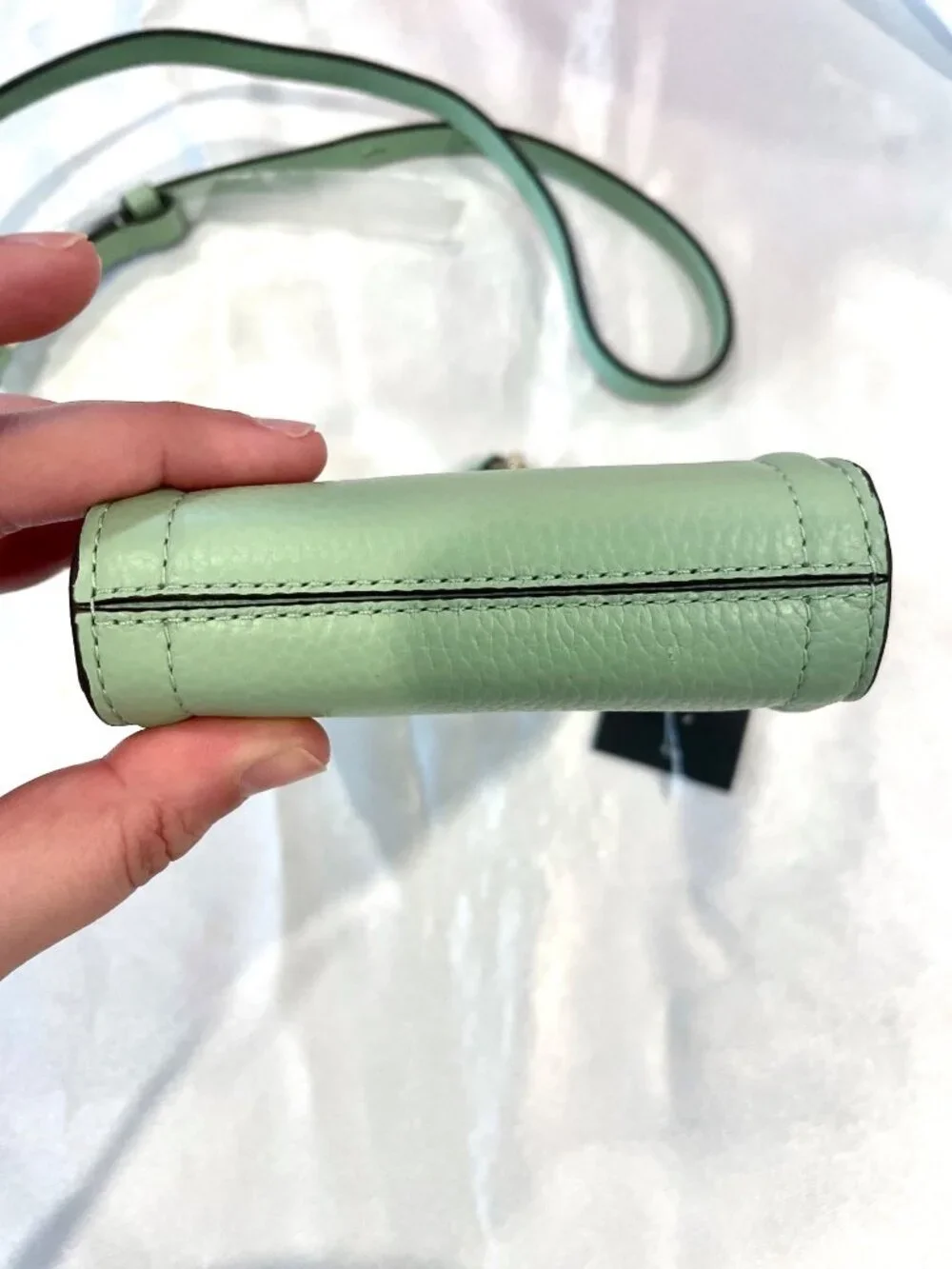 NWT Kate Spade New York Knott North South Photo Crossbody K6376 BeachGlass Green